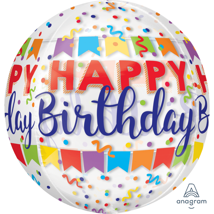 Happy Birthday Bash Orbz 16"