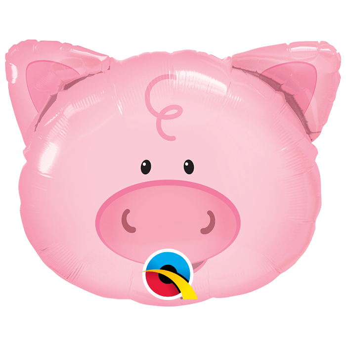 Playful Pig Shaped Foil Balloon | 2 per package - 14" in each.