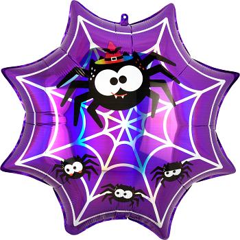 Iridescent Spiderweb 22"