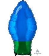 Blue Christmas Bulb 22"
