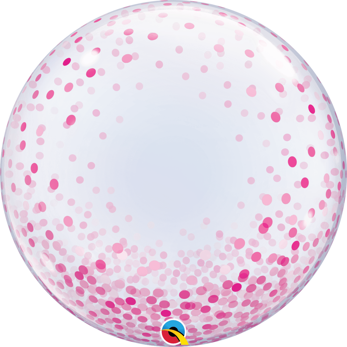 Deco Bubble Pink Confetti Dots 24"
