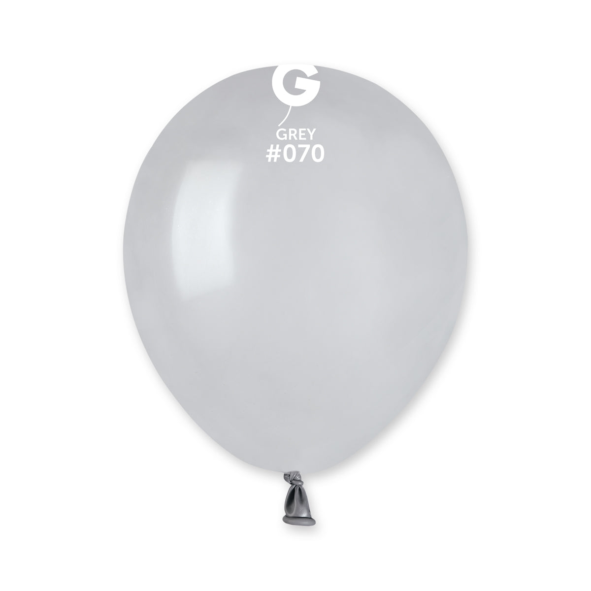 Solid Balloon Grey A50-070 | 100 balloons per package of 5'' each