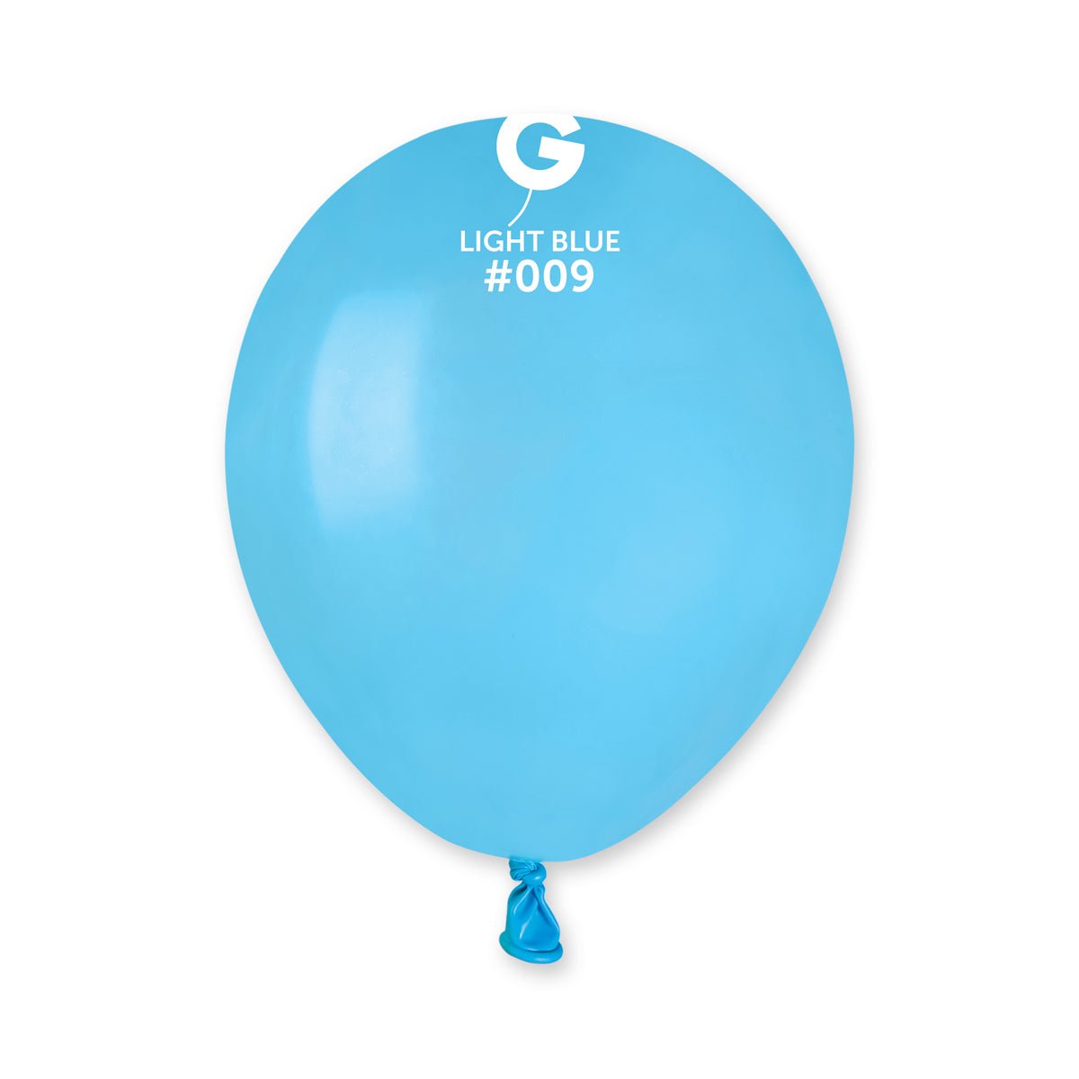 Solid Balloon Light Blue A50-009 | 100 balloons per package of 5'' each