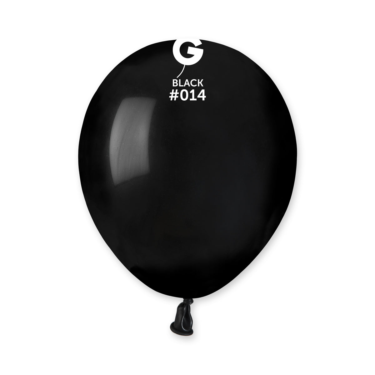 Solid Balloon Black A50-014 | 100 balloons per package of 5'' each
