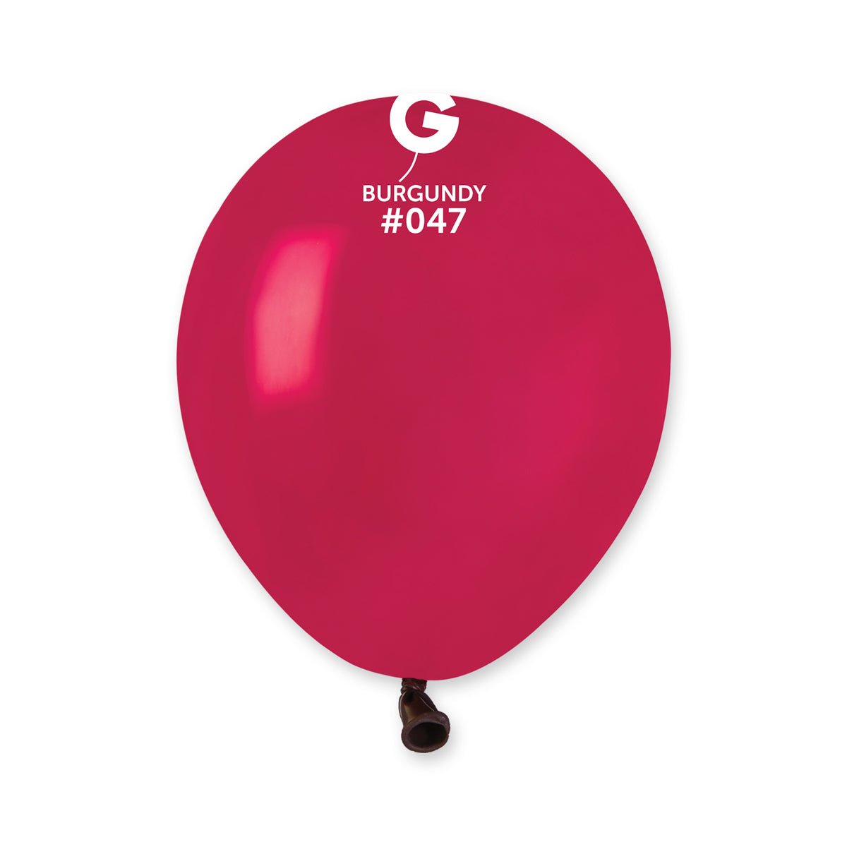 Solid Balloon Burgundy A50-047 | 100 balloons per package of 5'' each