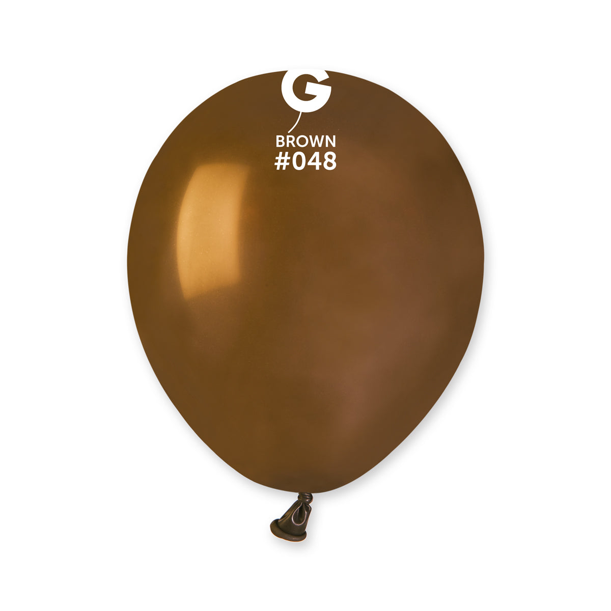 Solid Balloon Brown A50-048 | 100 balloons per package of 5'' each