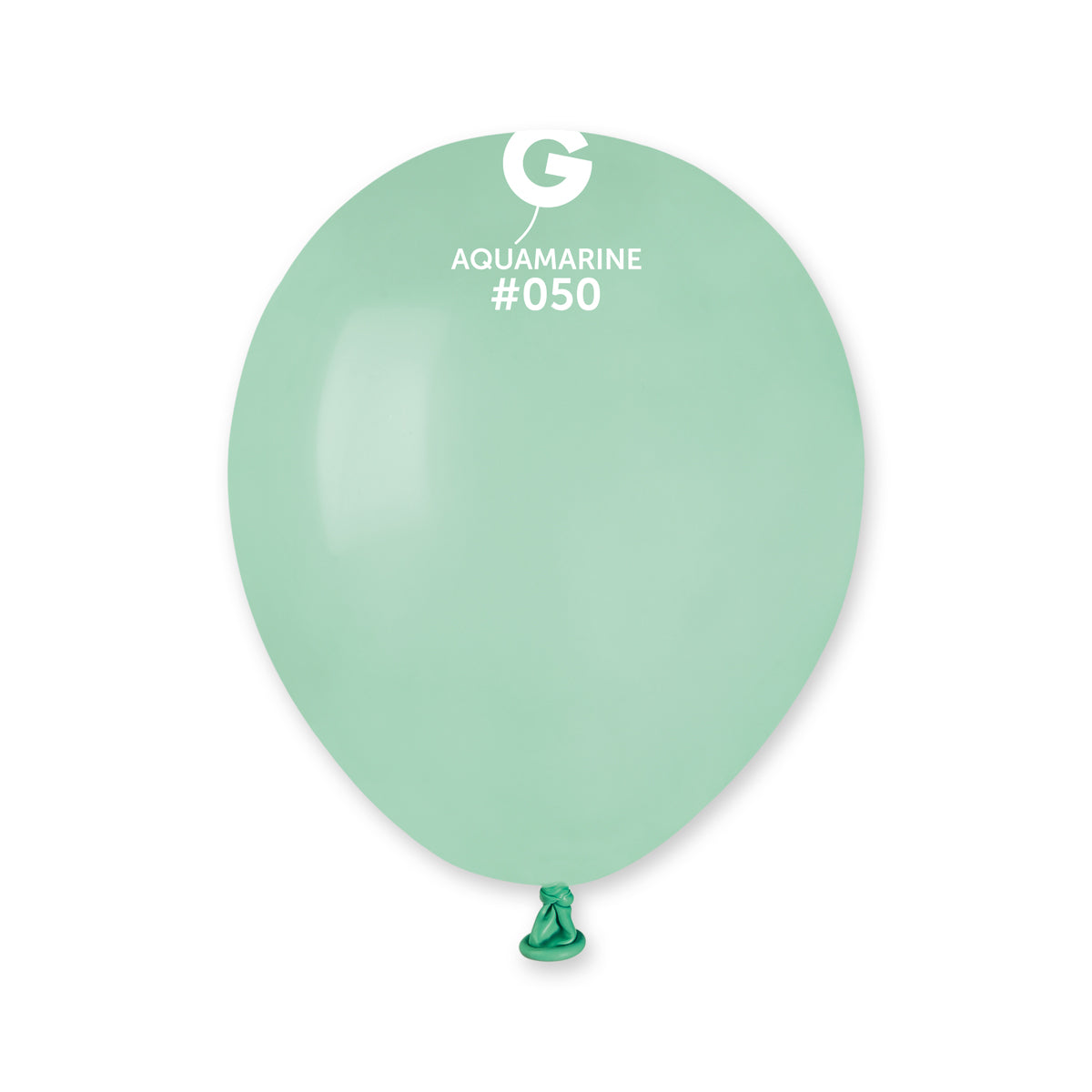 Solid Balloon Aquamarine A50-050 | 100 balloons per package of 5'' each