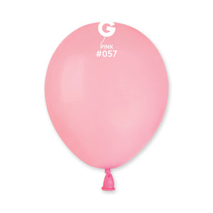 Solid Balloon Pink A50-057  | 100 balloons per package of 5'' each