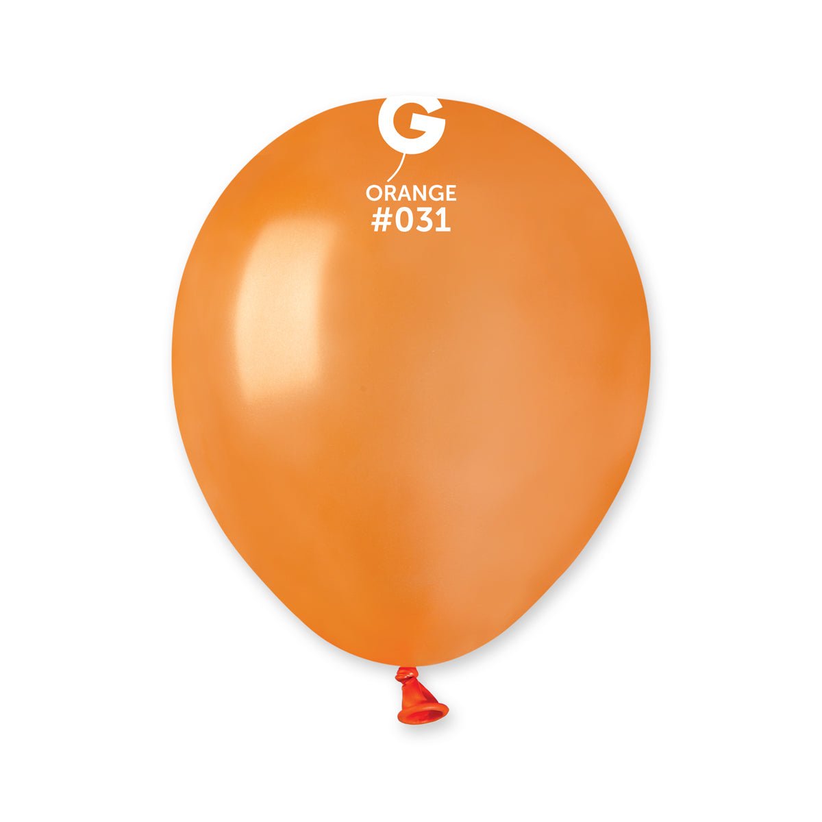 Metallic Balloon Orange AM50-031 | 100 balloons per package of 5'' each
