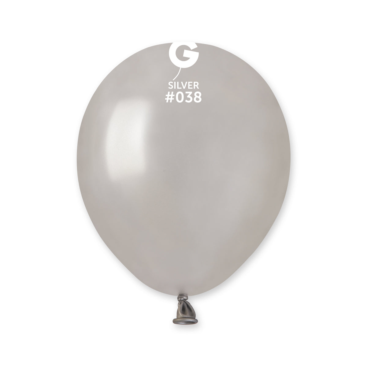Metallic Balloon Silver AM50-038 | 100 balloons per package of 5'' each