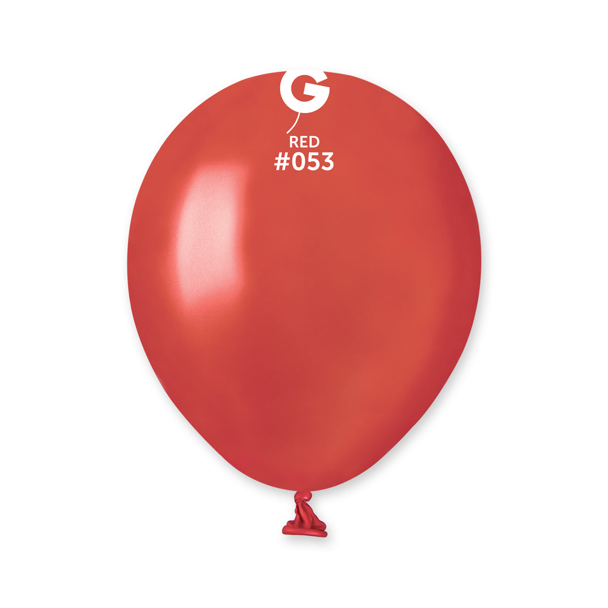 Metallic Balloon Red AM50-053 | 100 balloons per package of 5'' each