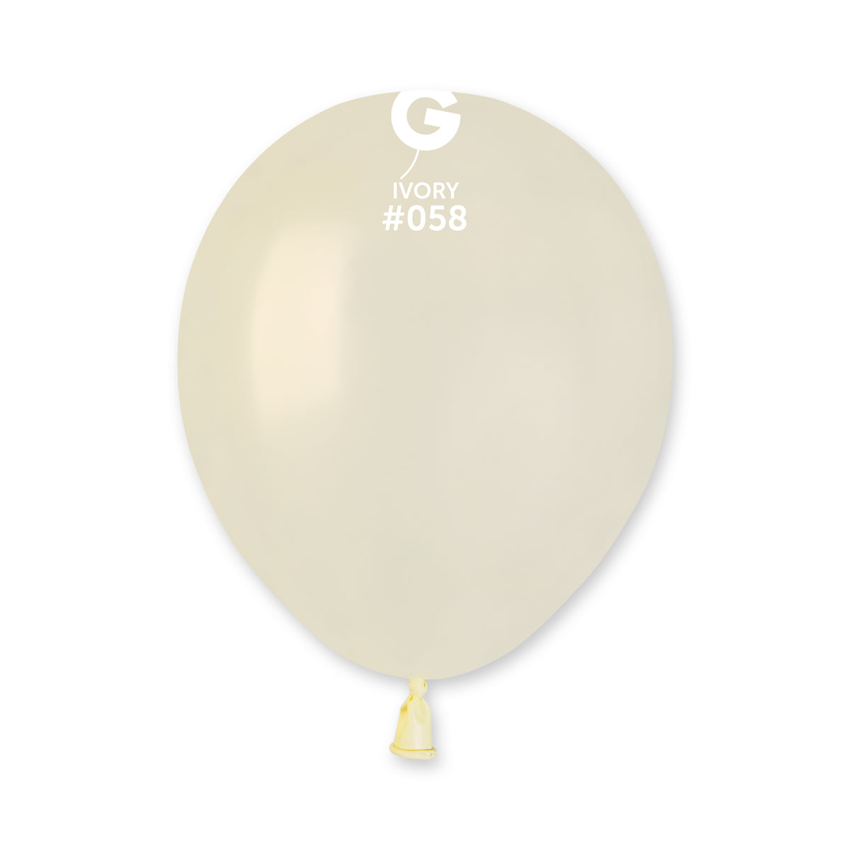 Metallic Balloon Ivory AM50-058 | 100 balloons per package of 5'' each