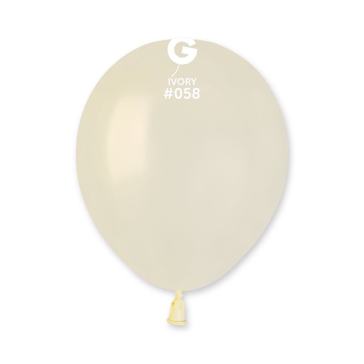 Metallic Balloon Ivory AM50-058 | 100 balloons per package of 5'' each
