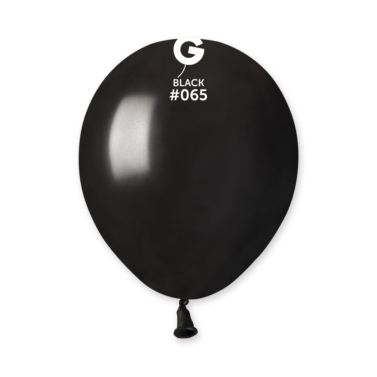 Metallic Balloon Black, AM50-065 | 100 balloons per package of 5'' each