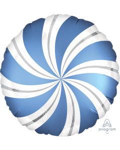 Satin Candy Swirls Foil Balloon 18" in (Choose your color)