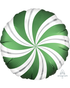 Satin Candy Swirls Foil Balloon 18" in (Choose your color)