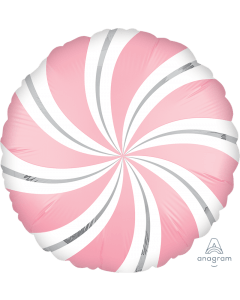 Satin Candy Swirls Foil Balloon 18" in (Choose your color)