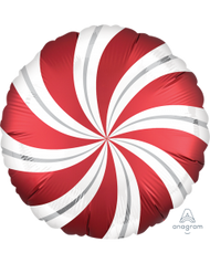 Satin Candy Swirls Foil Balloon 18" in (Choose your color)