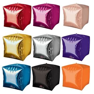 Cube Shaped Foil Balloon - 24” inch each (Choose your color)