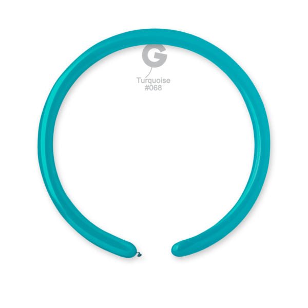 Solid Balloon Turquoise D2 (160)-068 | 50 balloons per package of 1'' each