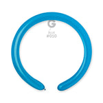 Solid Balloon Blue D4(260)-010 | 50 balloons per package of 2'' each
