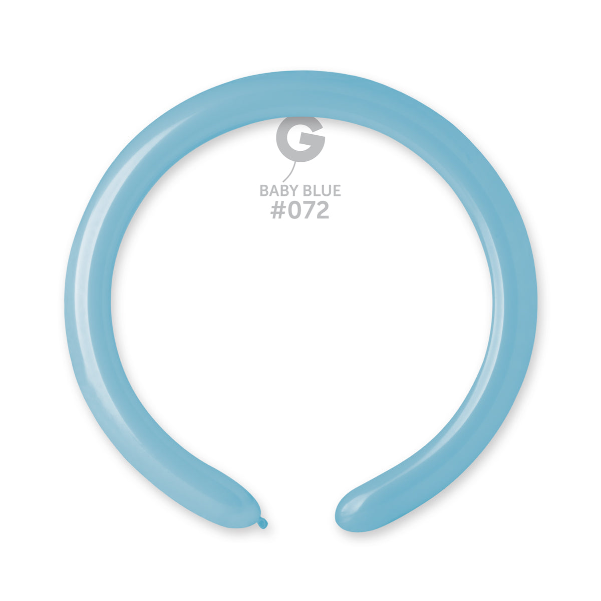Solid Balloon Baby Blue D4(260)-072 | 50 balloons per package of 2'' each