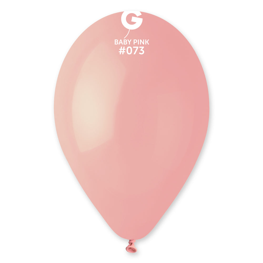 Solid Balloon Baby Pink G110-073 | 50 balloons per package of 12'' each