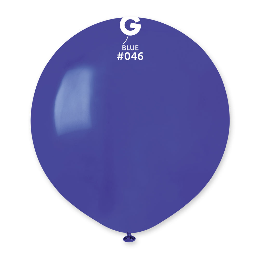 Solid Balloon Blue G150-046 | 25 balloons per package of 19'' each
