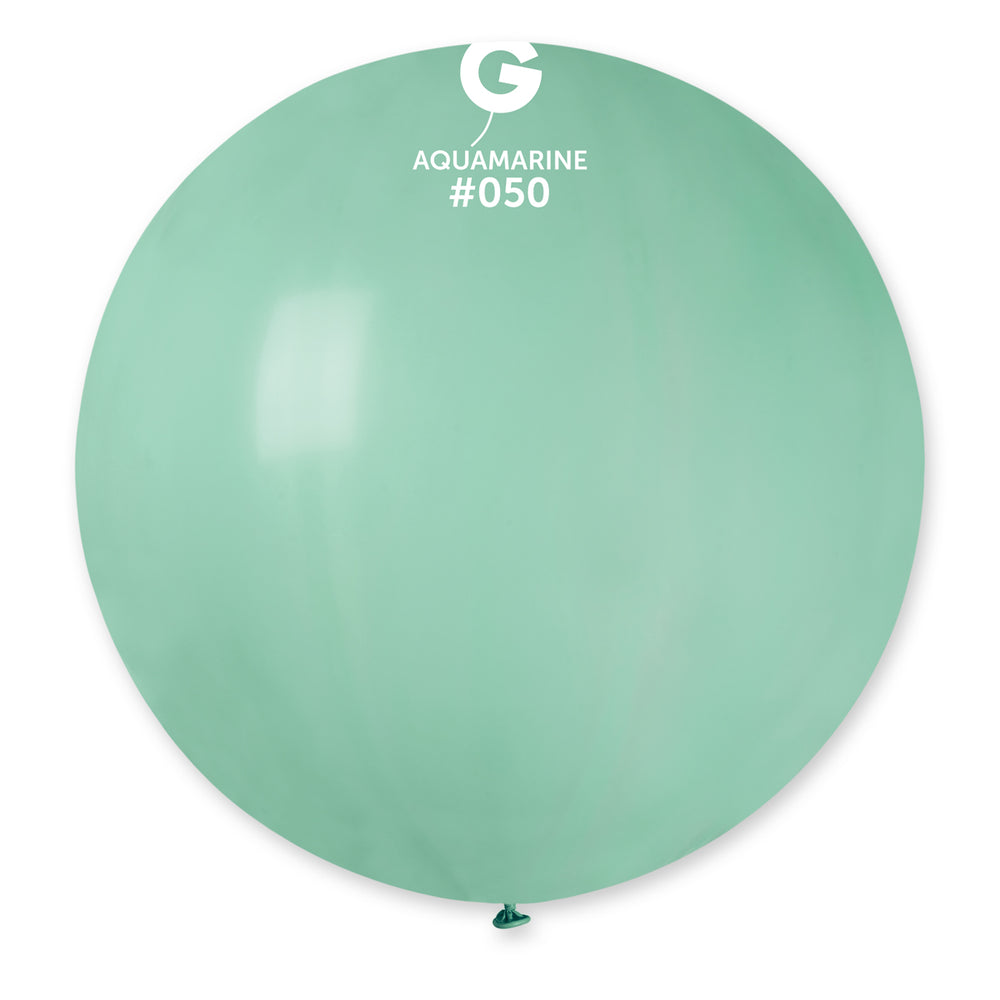 Solid Balloon Aquamarine G30-050 | 1 balloon per package of 31''