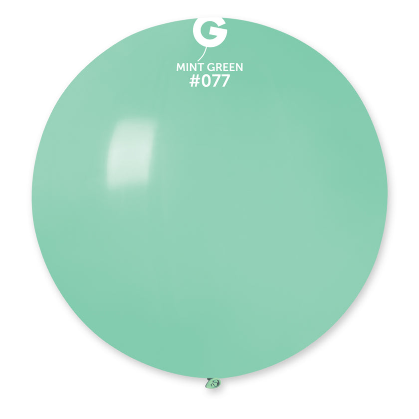 Solid Balloon Mint Green G30-077 | 1 balloon per package of 31''