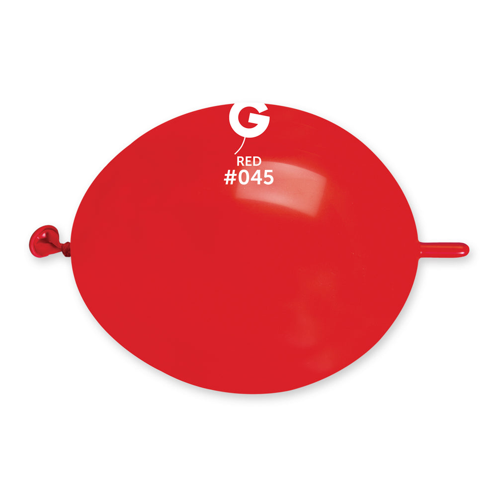 Solid Balloon Red GL6-045 | 100 balloons per package of 6'' each