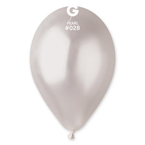 Metallic Balloon Pearl GM110-028 | 50 balloons per package of 12'' each