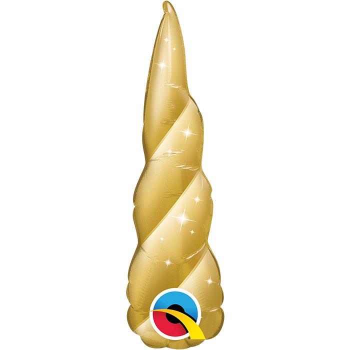 Golden Unicorn Horn 14" (2 Per Package)