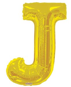 Letters A to Z Gold Foil Balloon - 14" in and 34" in (Choose Size And Letter)