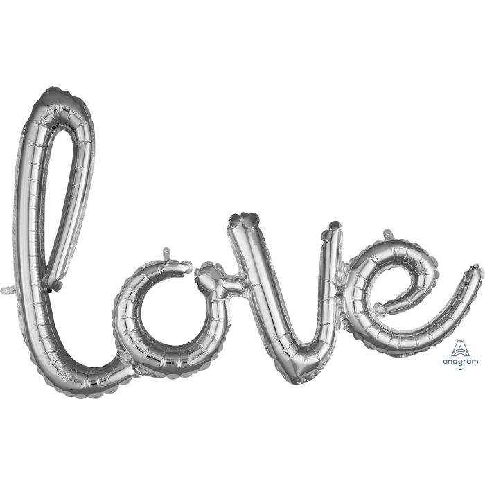 Love Script Foil Balloon - 36" in each (Choose your color)