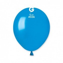 Metallic Balloon Blue AM50-036 | 100 balloons per package of 5'' each | Gemar Balloons USA