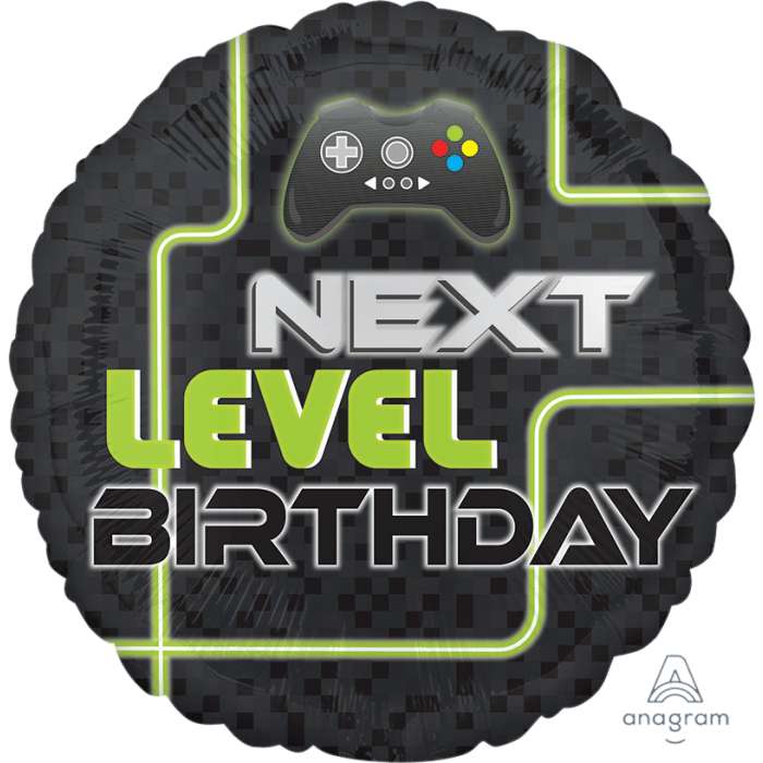 Next Level Birthday Themed Foil Balloon - 18" in.