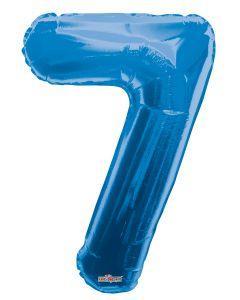 Numbers 0 to 9 Blue Foil Balloon 34" in each. (Choose your number)