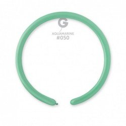 Solid Balloon Aquamarine D2 (160)-050 | 50 balloons per package of 1'' each