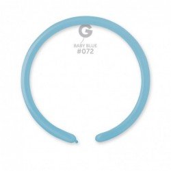 Solid Balloon Baby Blue D2 (160)-072 | 50 balloons per package of 1'' each