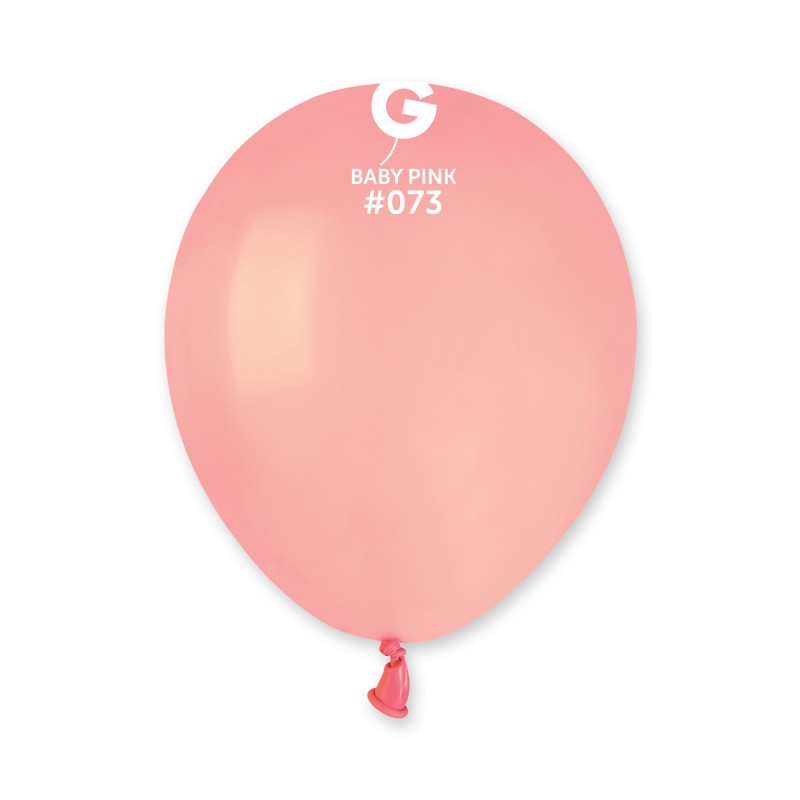 Solid Balloon Baby Pink A50-073 | 100 balloons per package of 5'' each