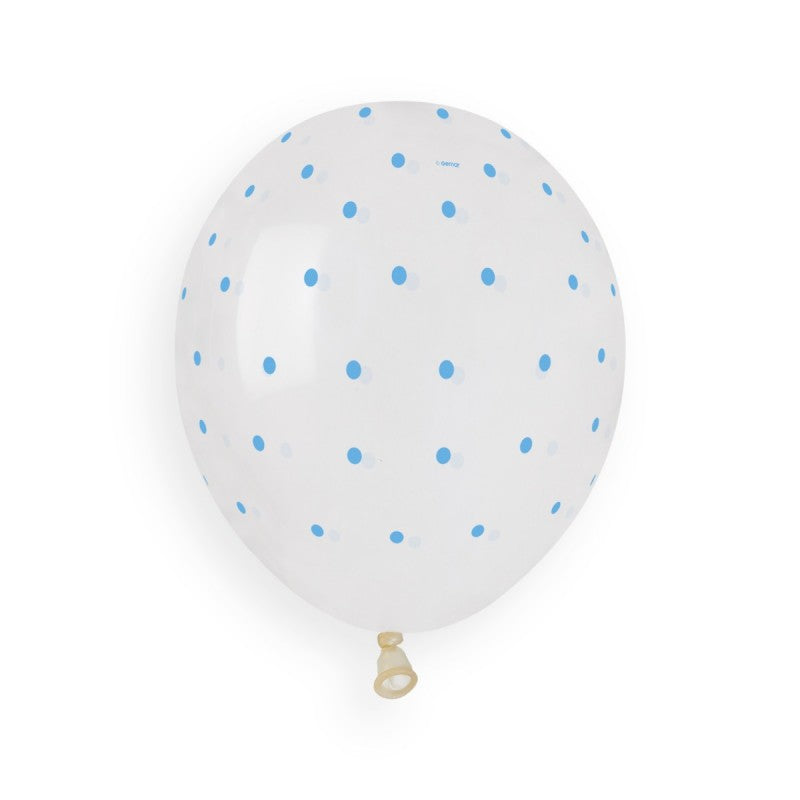 Chic Dots Clear\navy blue GS120-1051 | 50 balloons per package of 13'' each