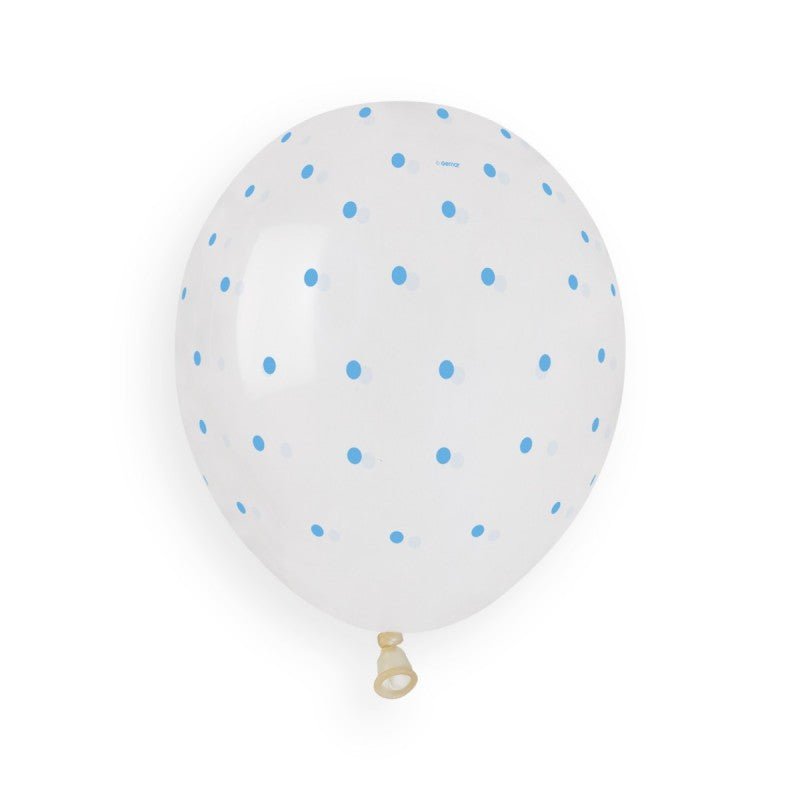 Chic Dots Clear\navy blue GS120-1051 | 50 balloons per package of 13'' each