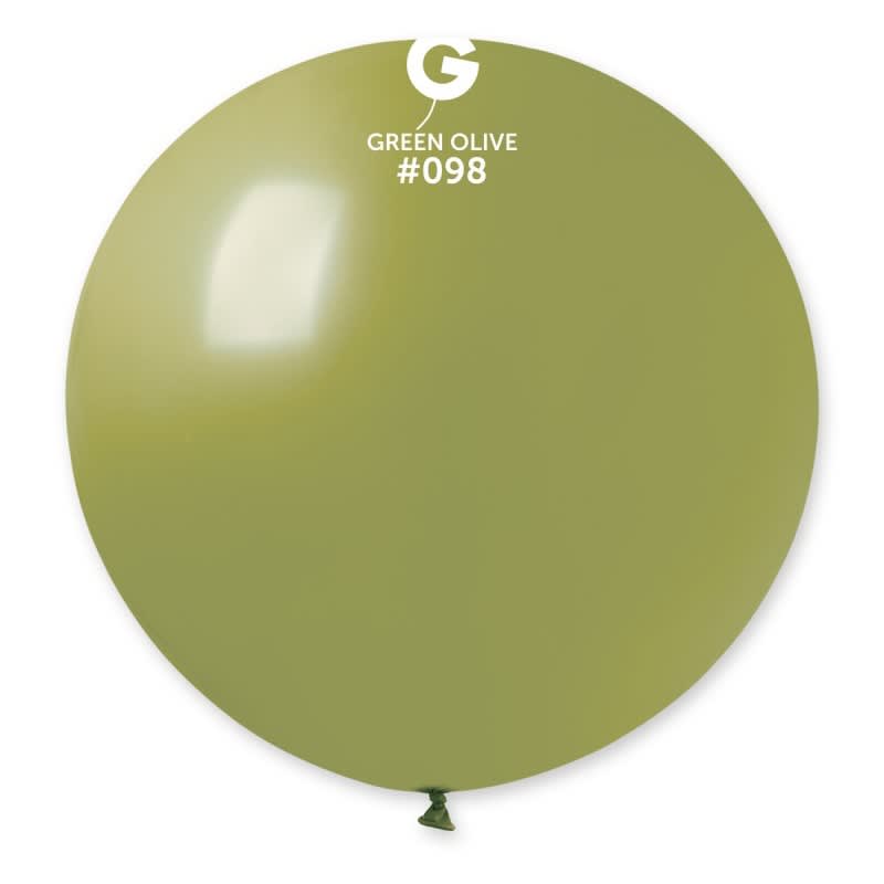 Solid Balloon Olive Jungle Green G30-098 | 1 balloons per package of 31''
