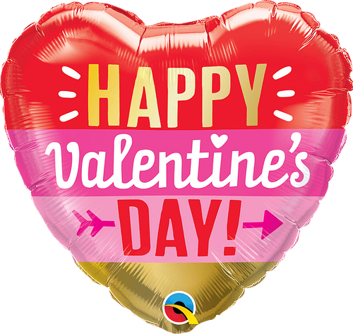 Valentine's Day Arrow Stripes 18"