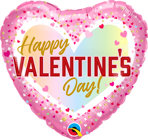Valentine's Confetti Ombre 18"