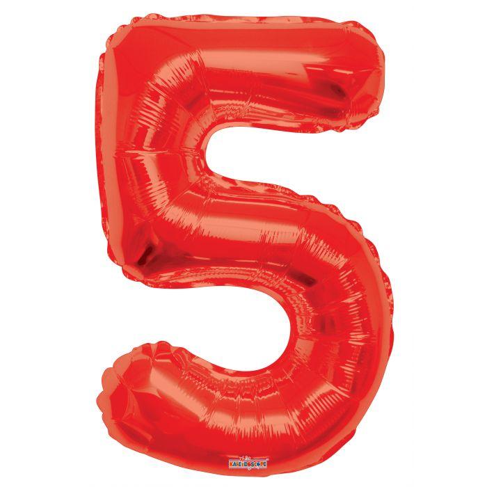 Numbers 0 to 9 Red Foil Balloon 34" in each (Choose your number)