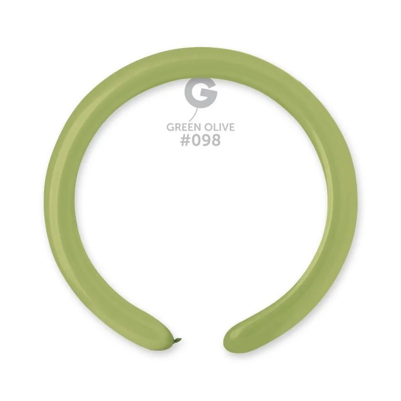 Solid Balloon Olive Jungle Green D4(260)-098 | 50 balloons per package of 2'' each