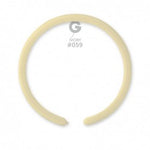 Solid Balloon Ivory D2 (160)-059 | 50 balloons per package of 1'' each