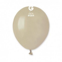 Gemar Balloon Solid Balloon Latte A50-084 | 100 balloons per package of 5'' each. | Gemar Balloons USA